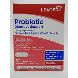 Leader™ Digestive Probiotic – 2-Strain Formula (30 ct)