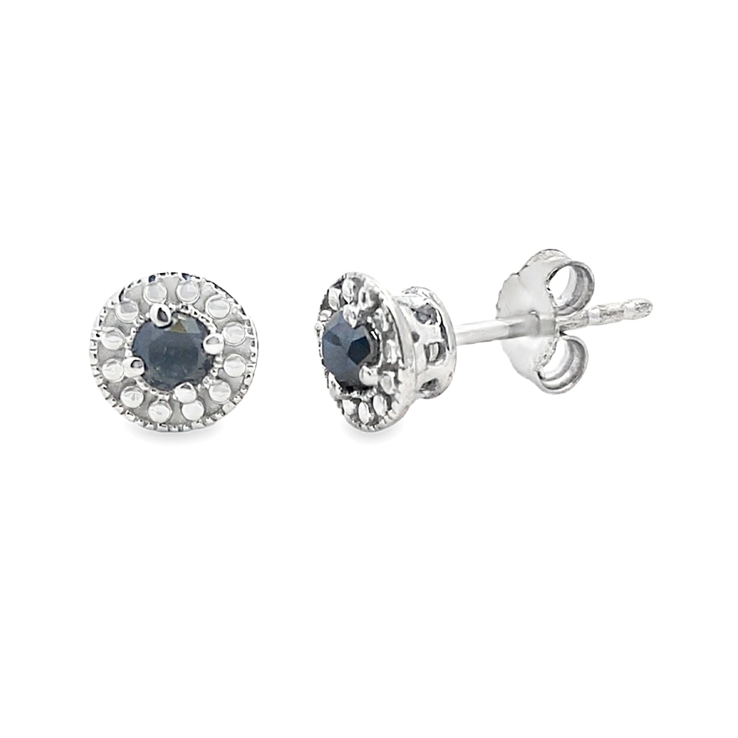 .25ct Diamond Stud Earrings Sterling Silver