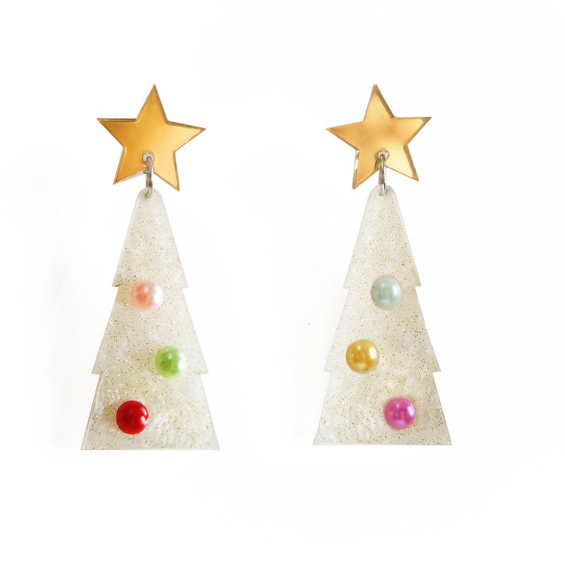 Christmas Tree Earrings by Laliblue