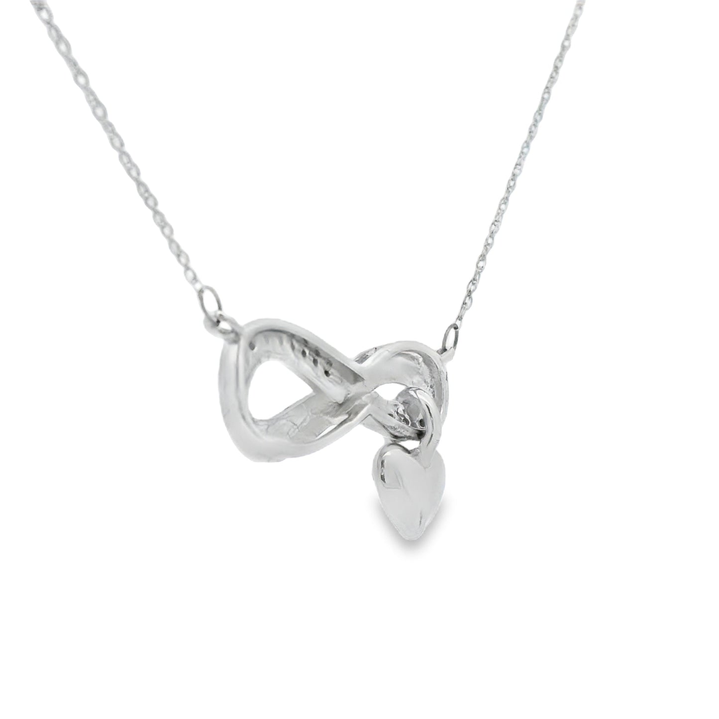 .04ct Diamond Cross Religious Pendant Sterling Silver