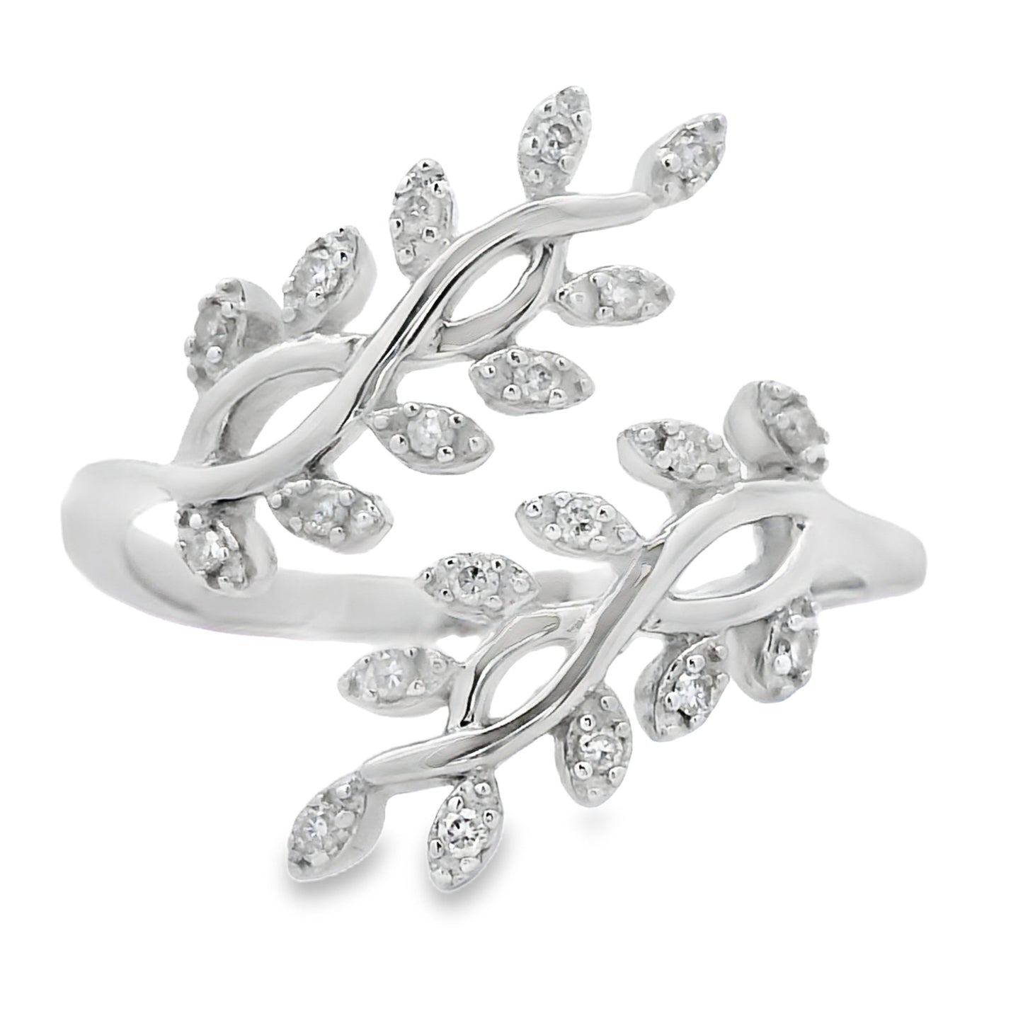 .10ct Diamond Ring Sterling Silver