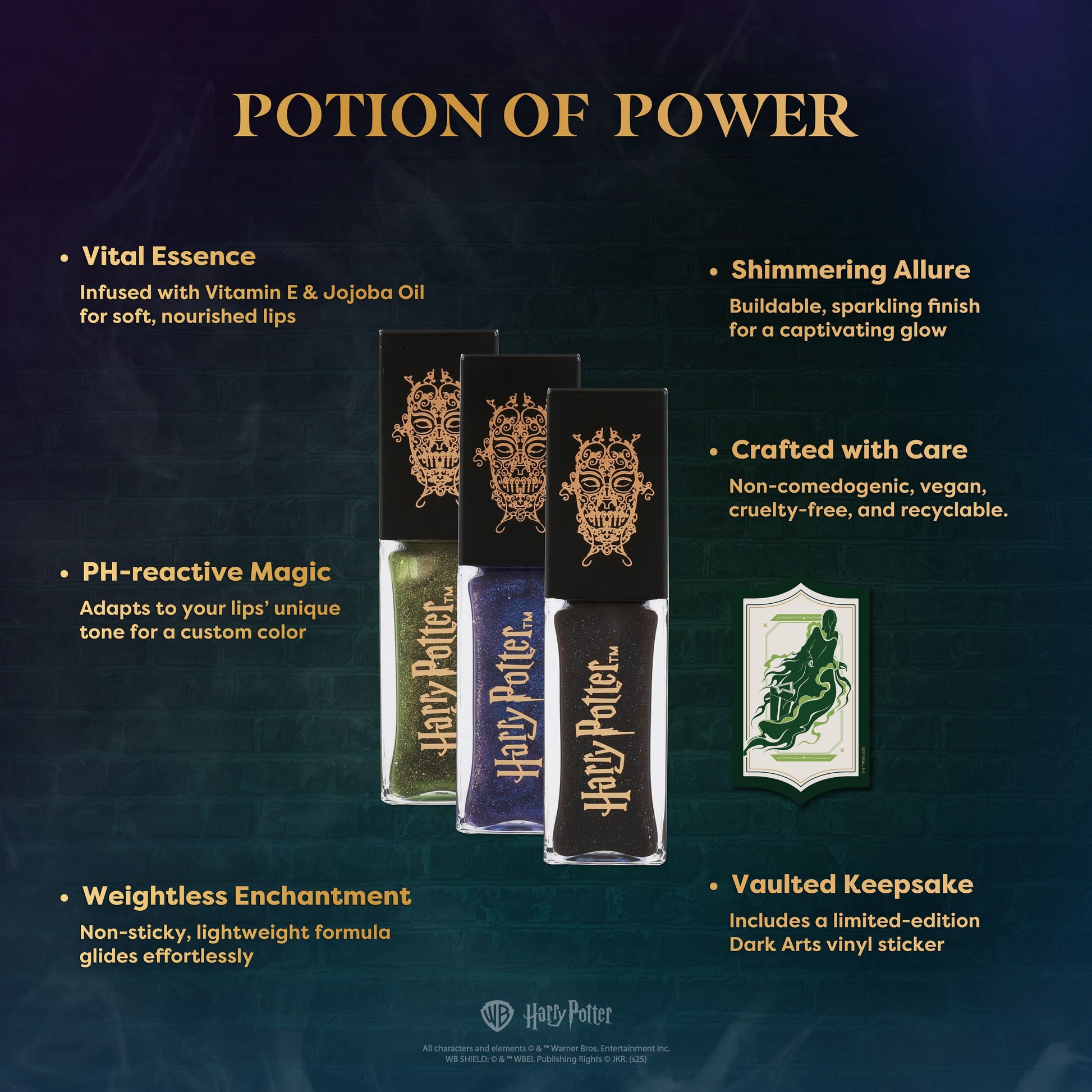 HP Dark Arts | Death Eater Bite Color Changing Shimmer Lip Oil - Osadia Concept Store