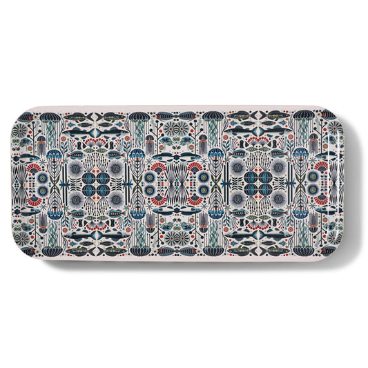 Jellyfish Narrow Birchwood Small Decorative Tray - Osadia Concept Store