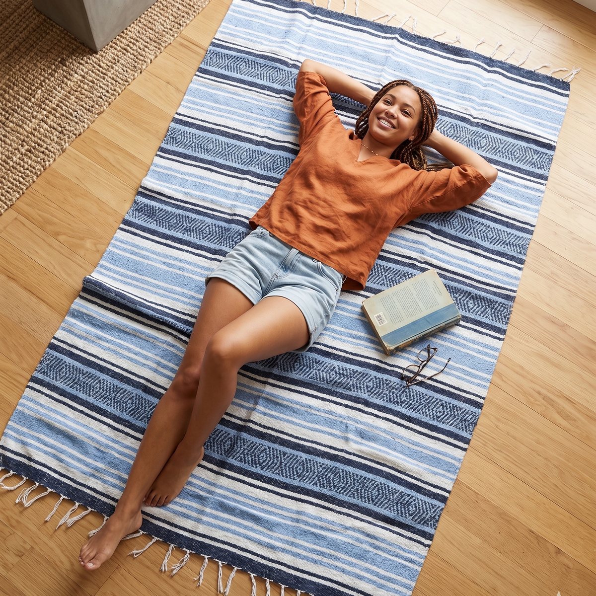 Saltillo Falsa Blanket - Cotton & Recycled Fiber