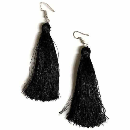 Juliana Silk Tassel Earrings - Mexico