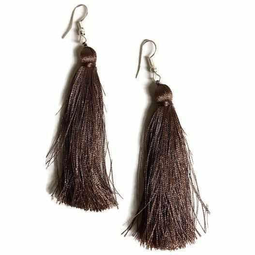 Juliana Silk Tassel Earrings - Mexico