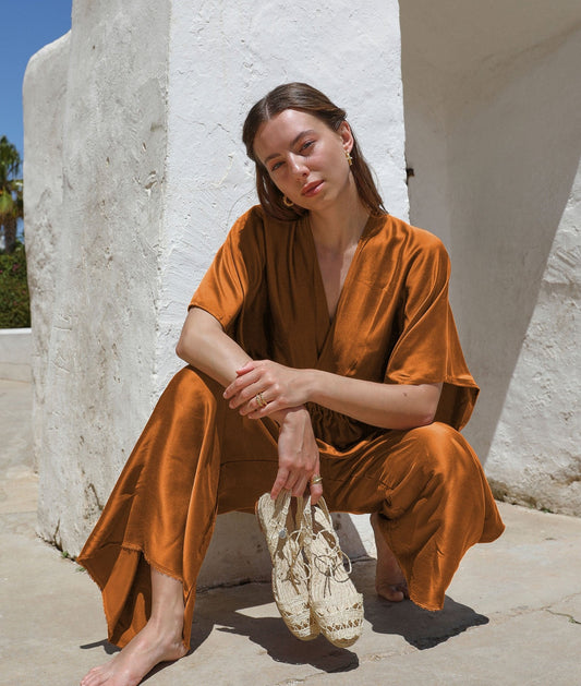 Washed Silk Jumpsuit
