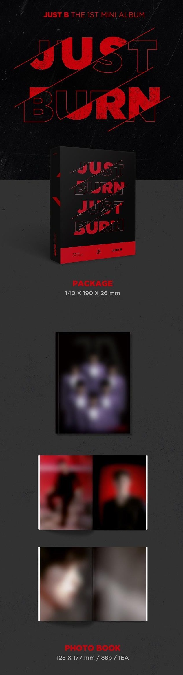Just B - 1st Mini Album [Just Burn]