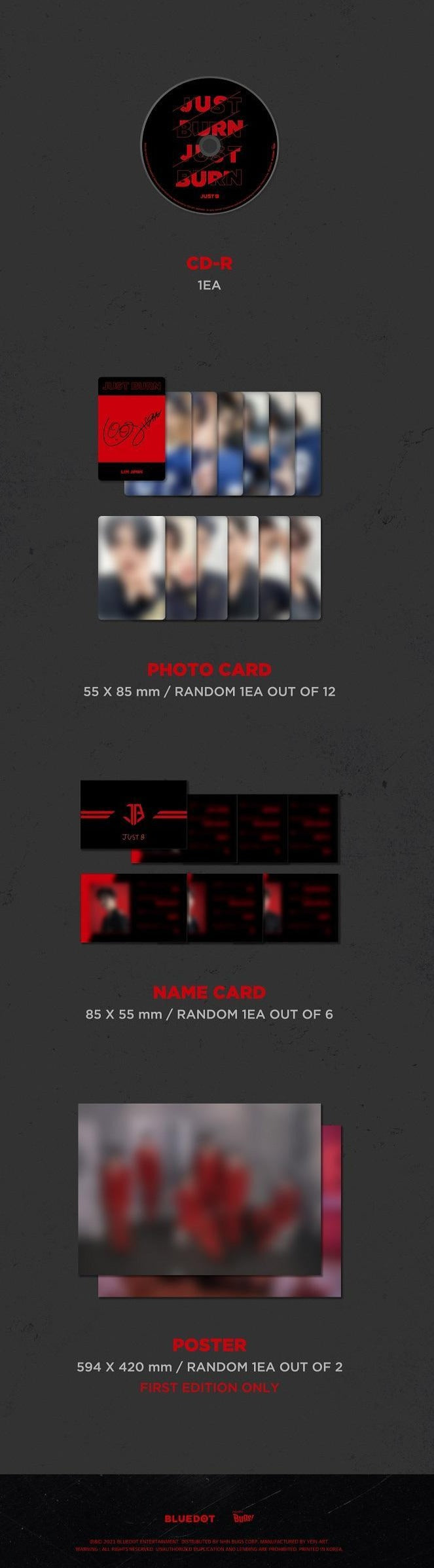 Just B - 1st Mini Album [Just Burn]