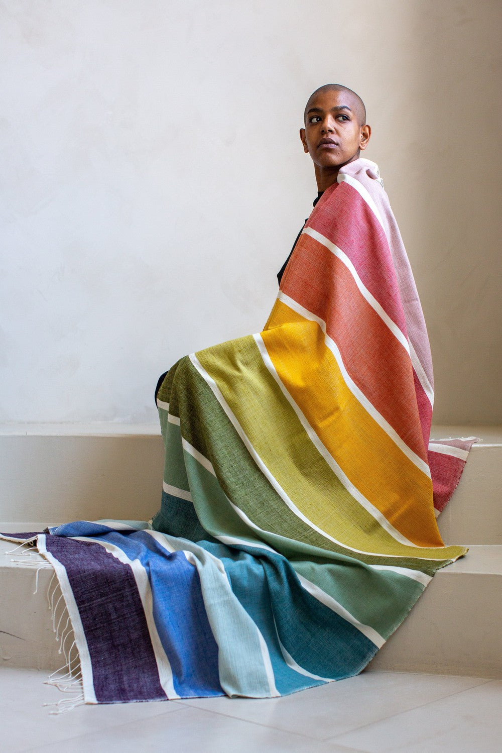 Kalam Handwoven Ethiopian Cotton Beach Towel