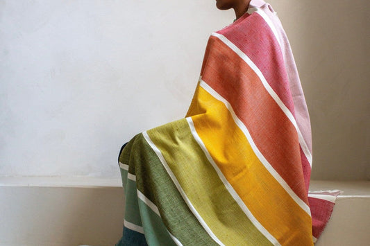 Kalam Handwoven Ethiopian Cotton Beach Towel
