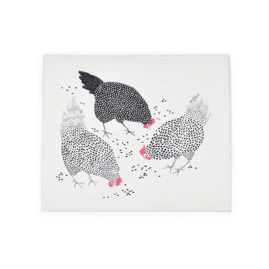 Happy Chickens Swedish Dishcloth - Osadia Concept Store