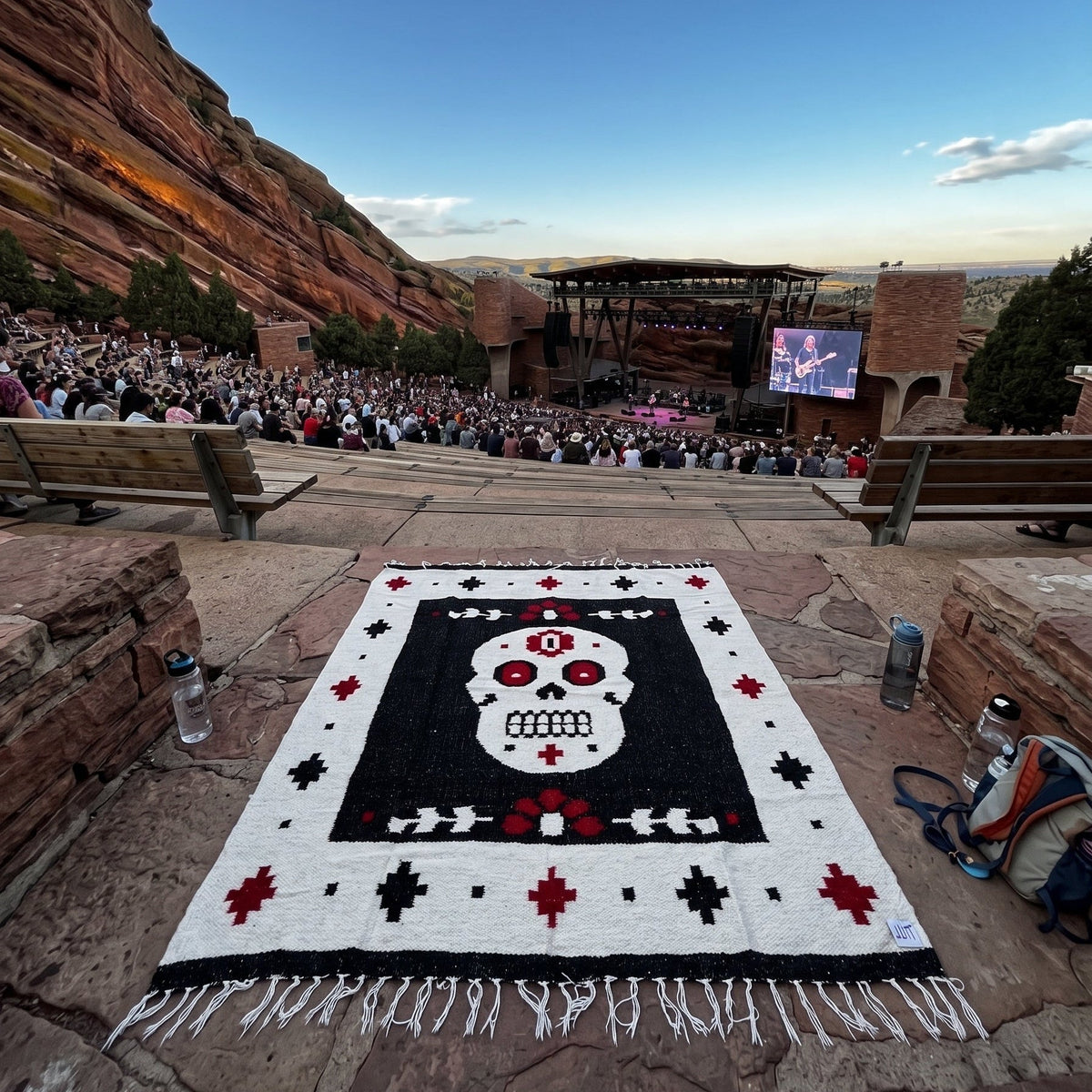 Day of The Dead Mexican Blanket | Dia de los Muertos