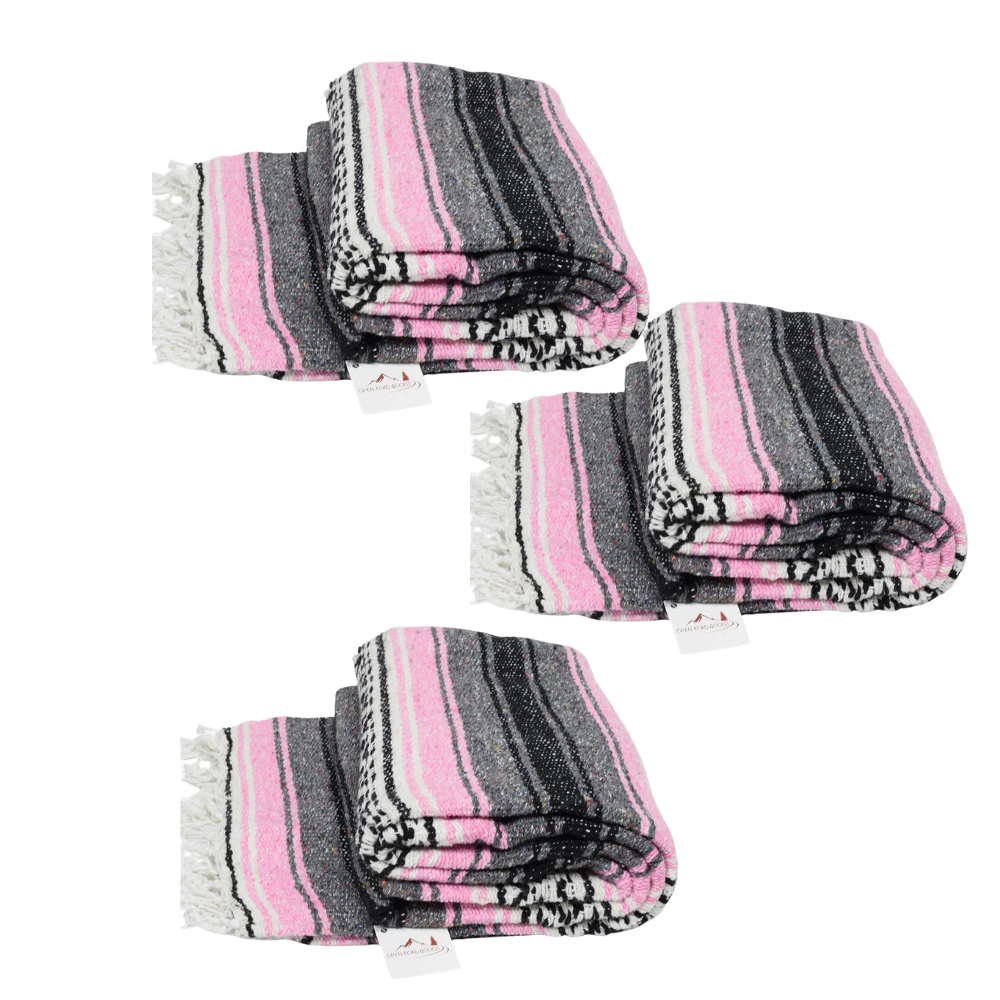 Light Pink Mexican Falsa Blanket | Bulk Savings
