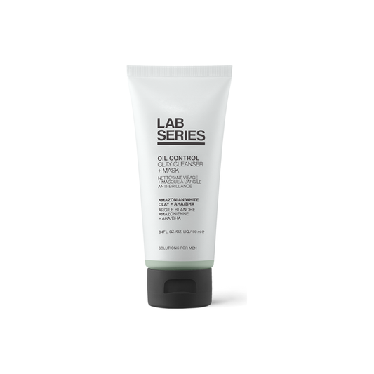 Lab Series Oil Control Clay Cleanser + Mask, 3.4-oz.