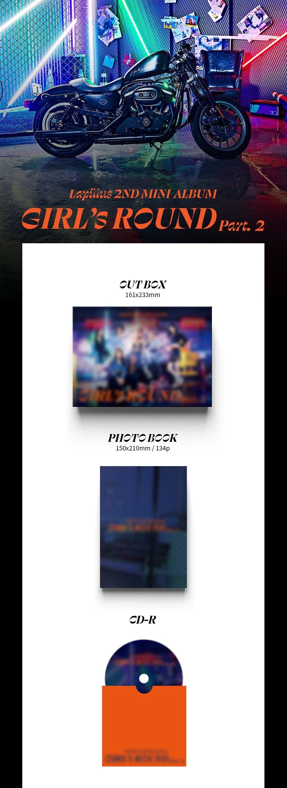 Lapillus 2nd Mini Album - Girl's Round Part. 2