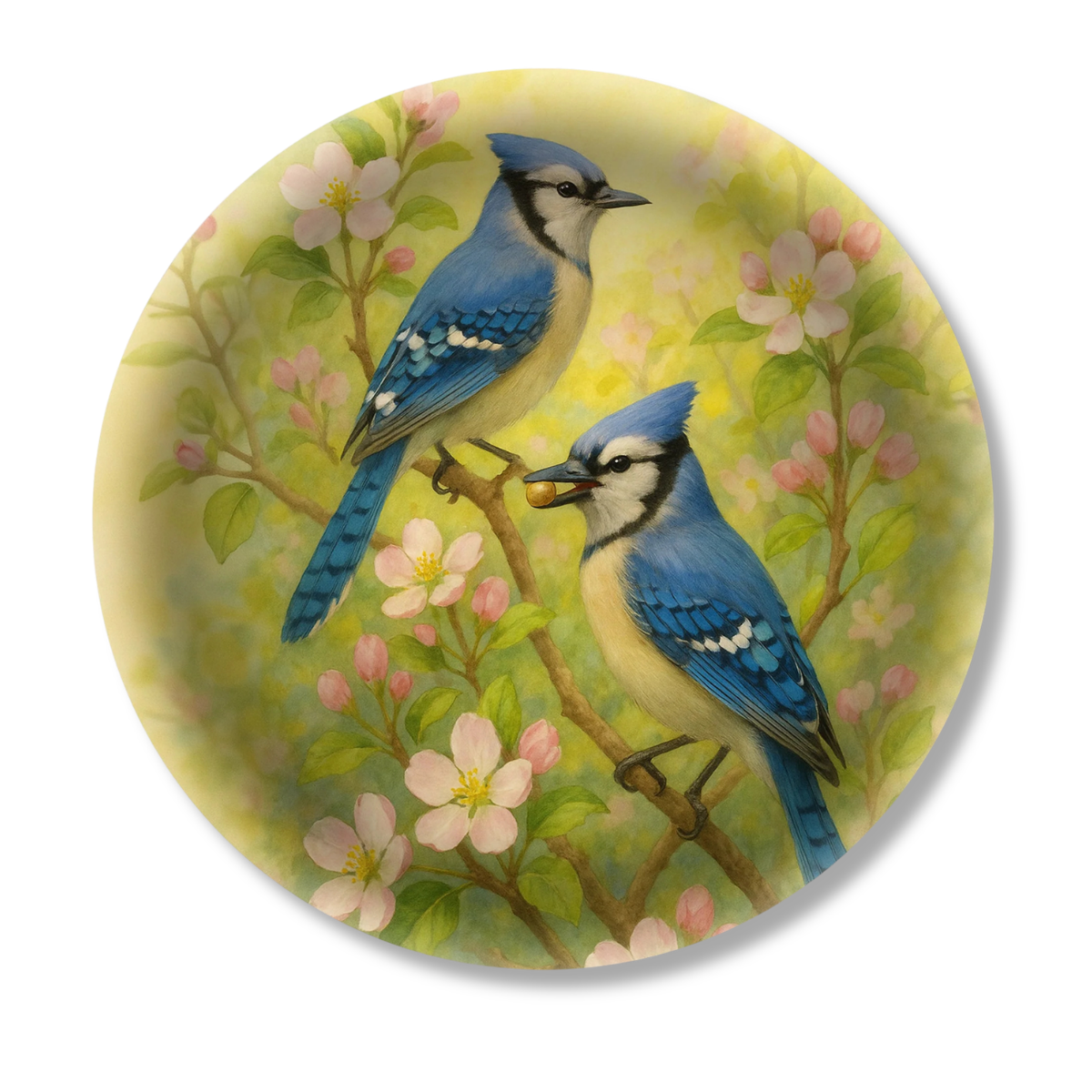 Blue Jays Birchwood Decorative Tray - Round - Large