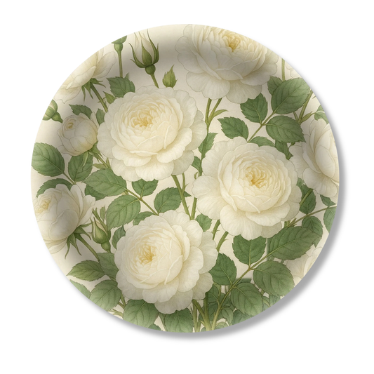 English Garden Birchwood Decorative Tray - Round - Large