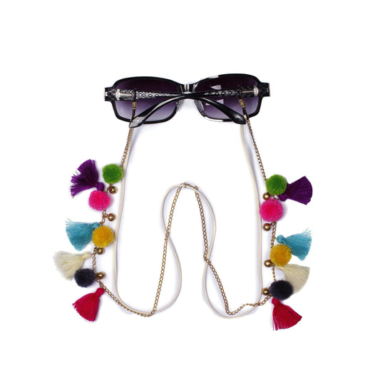Leather PomPom & Tassels Sunglass Holders - Thailand