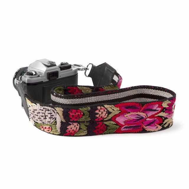 Leather Vintage Upcycled Purse | Camera | Guitar Strap - Guatemala