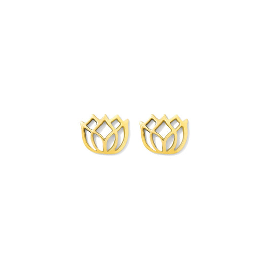 Bombshell Lotus Stud Earrings