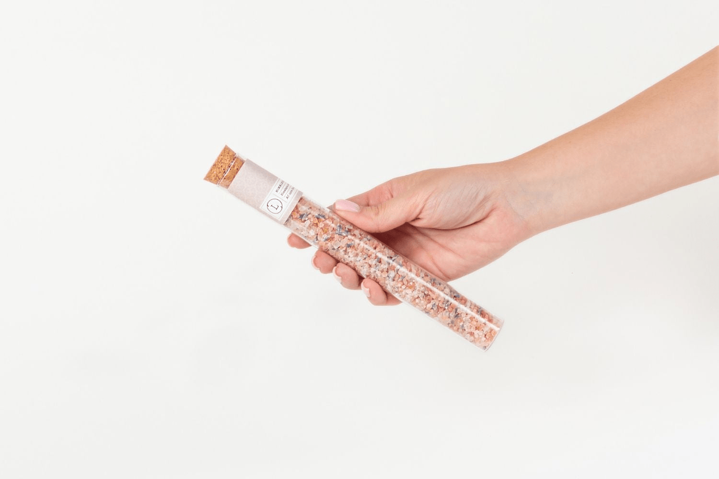 Luxurious Bath Salts Gift Set in 8 Reusable Glass Tubes