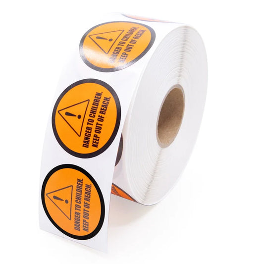 Opioid Warning Label: Accidental Ingestion Danger to Children (1,000 Labels)