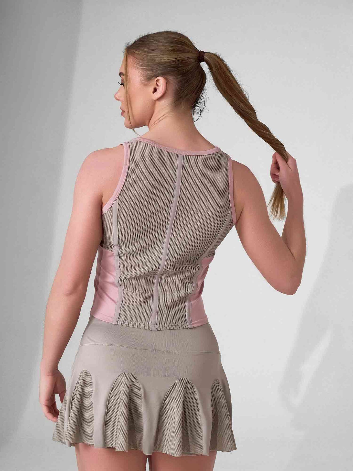 MAI TANK | Recycled Performance Crop Top with Mesh Back