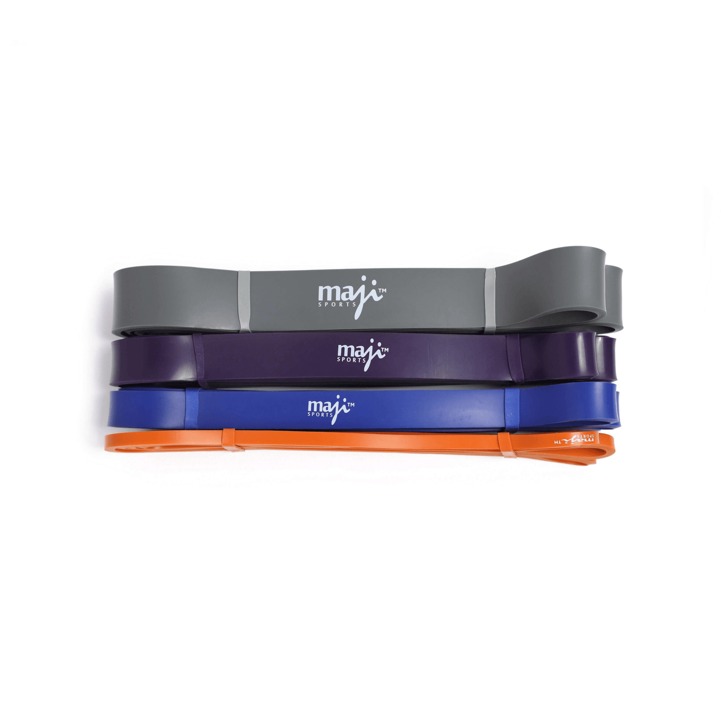 Maji Sports Pack of Four Full-Body Workout Super Bands – Strength, Flexibility & Recovery in One Set