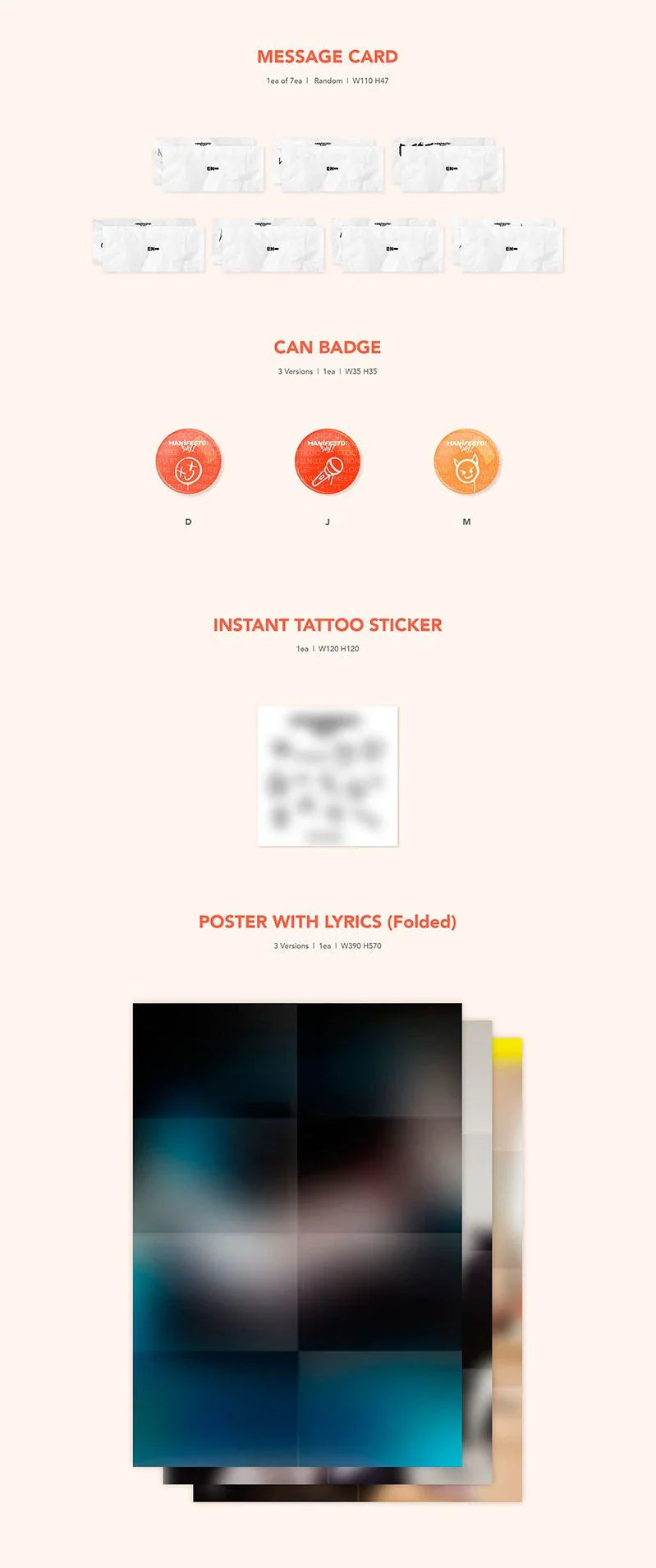 ENHYPEN Album - Manifesto : Day 1