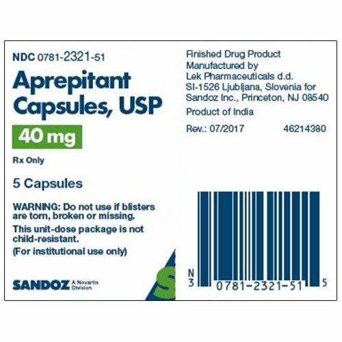 APREPITANT 40 MG CAP 1 UD