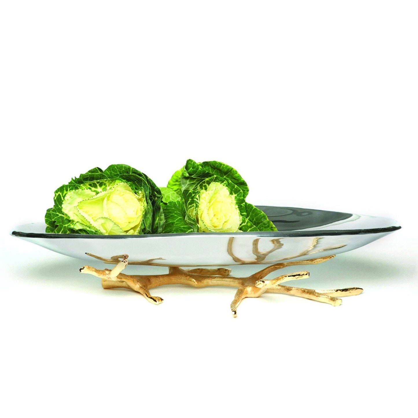 Manzanita Pedestal Platter Lg