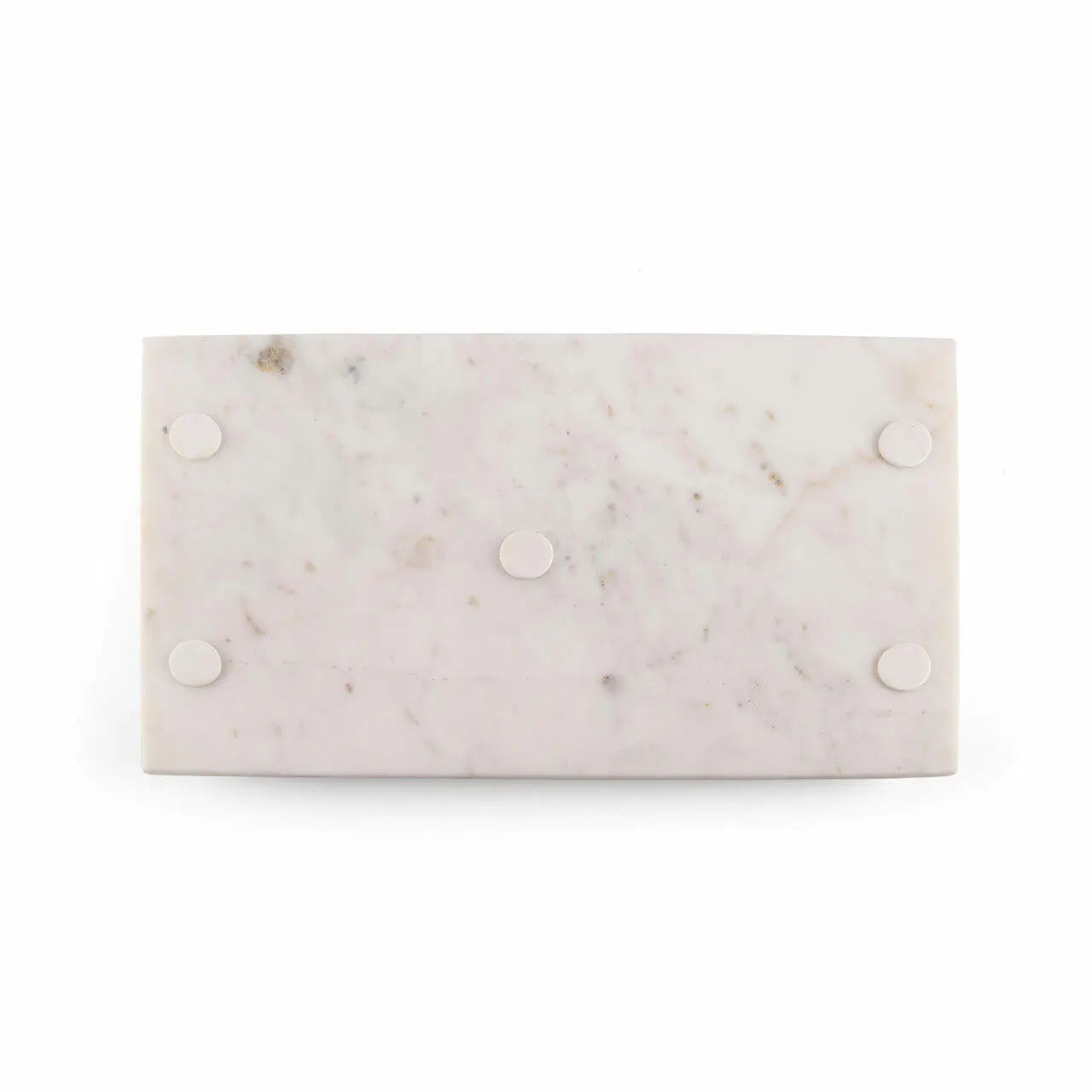 Marcella Marble Tray with Leaf Handles