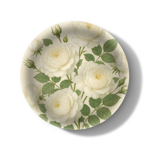 English Garden Decorative Birchwood Tray - Mini Round - Set of 2
