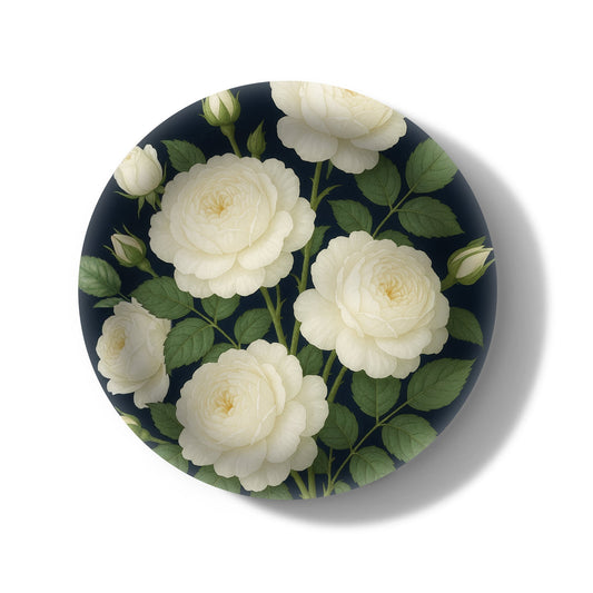 Night Garden Decorative Birchwood Tray - Mini Round - Set of 2