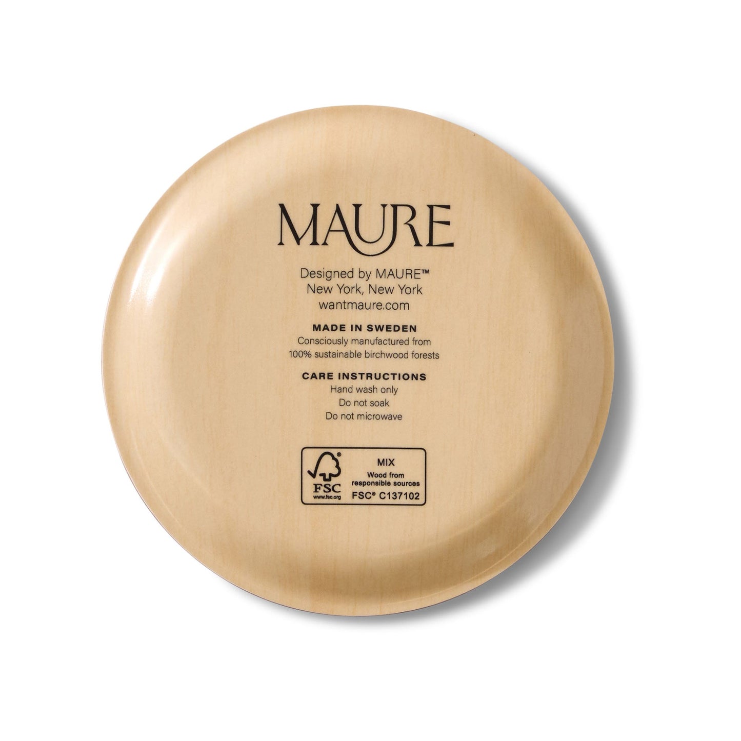 Forget-Me-Nots Mini Birchwood Tray Set of 2