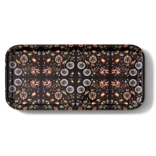 Dandelions Narrow Birchwood Small Decorative Tray