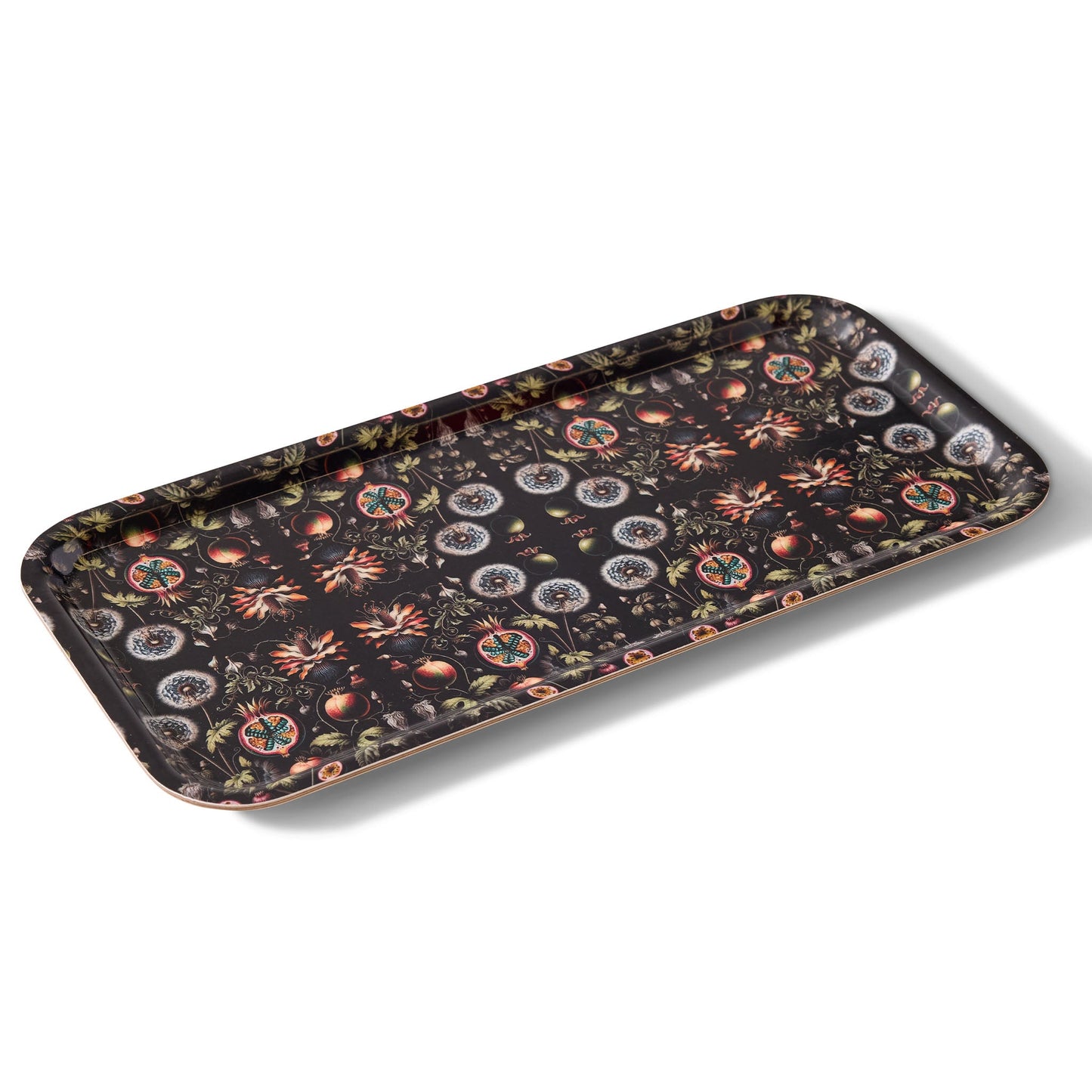 Dandelions Narrow Birchwood Small Decorative Tray