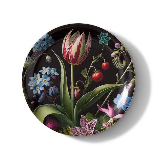 Forget-Me-Nots Mini Birchwood Tray Set of 2