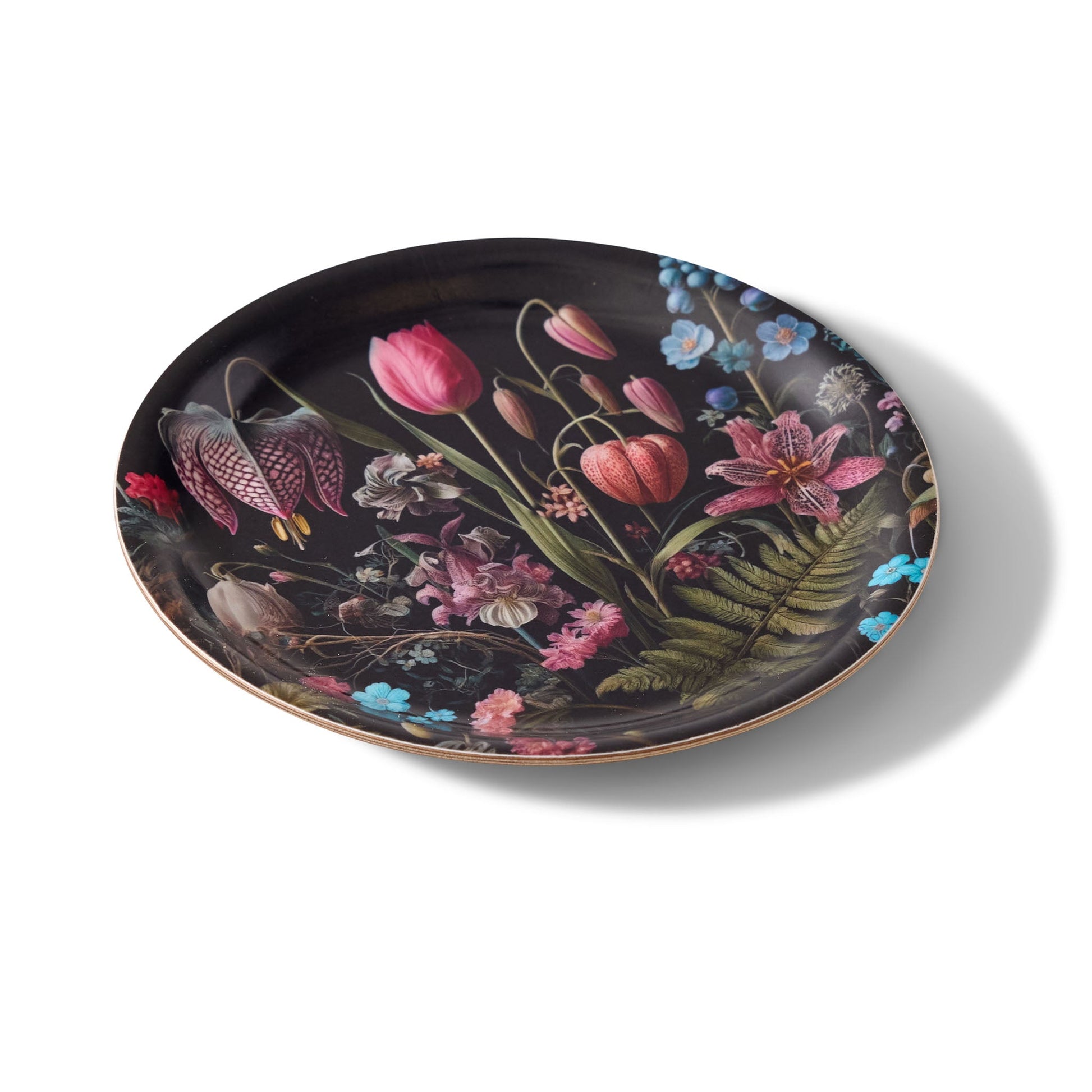 Kings Flower Mini Birchwood Tray Set of 2 - Osadia Concept Store