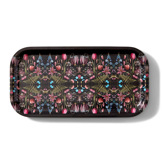 Kings Flower Birchwood Large Decorative Tray