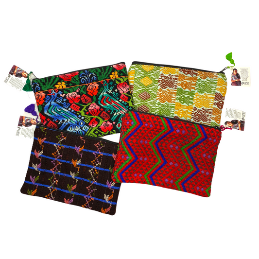 Maya Up-cycled Huipil Cosmetic One-of-a-Kind Bag (2XL) - Guatemala - Osadia Concept Store