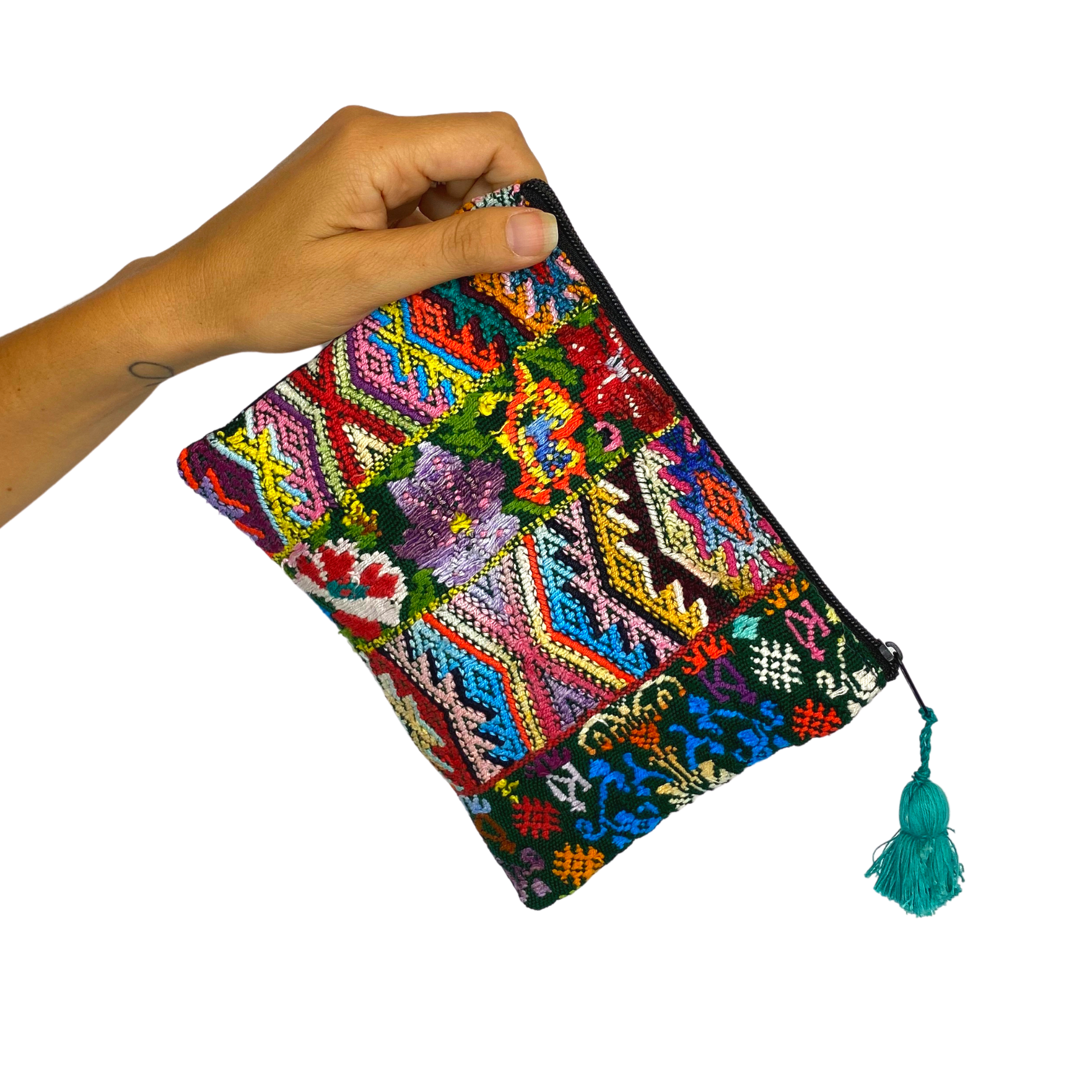 Maya Up-cycled Huipil Cosmetic One-of-a-Kind Bag - Guatemala - Osadia Concept Store