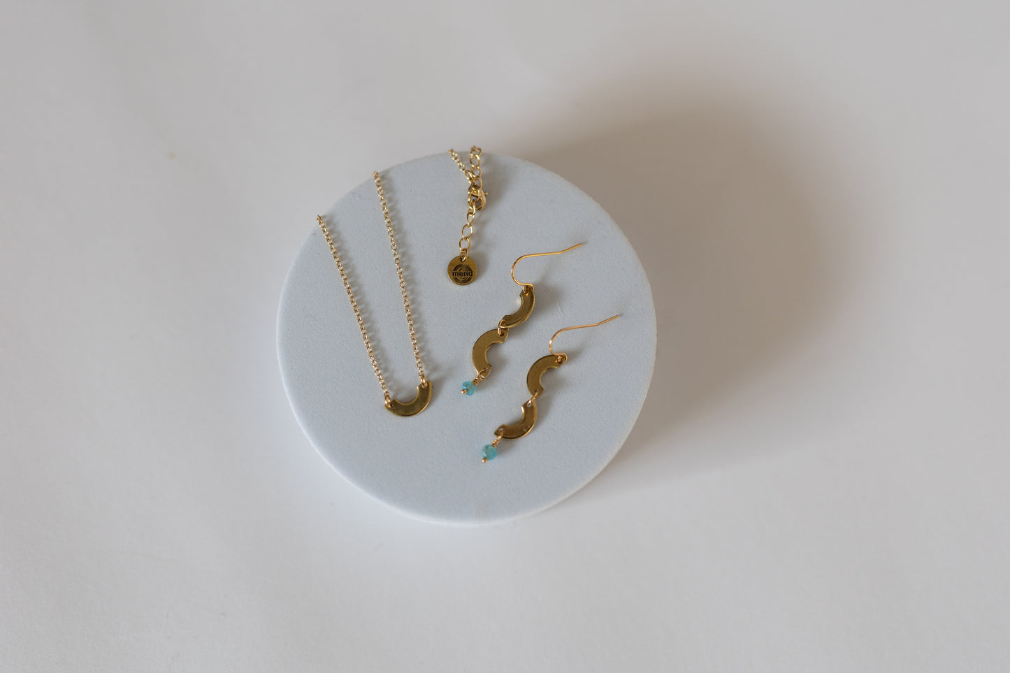Poured Out Necklace | Repurposed Automotive Brass Washer | Gold Plated Chain