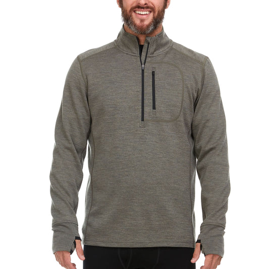 Heavyweight Men's Wool 1/4 Zip - 100% Merino Wool - Osadia Concept Store