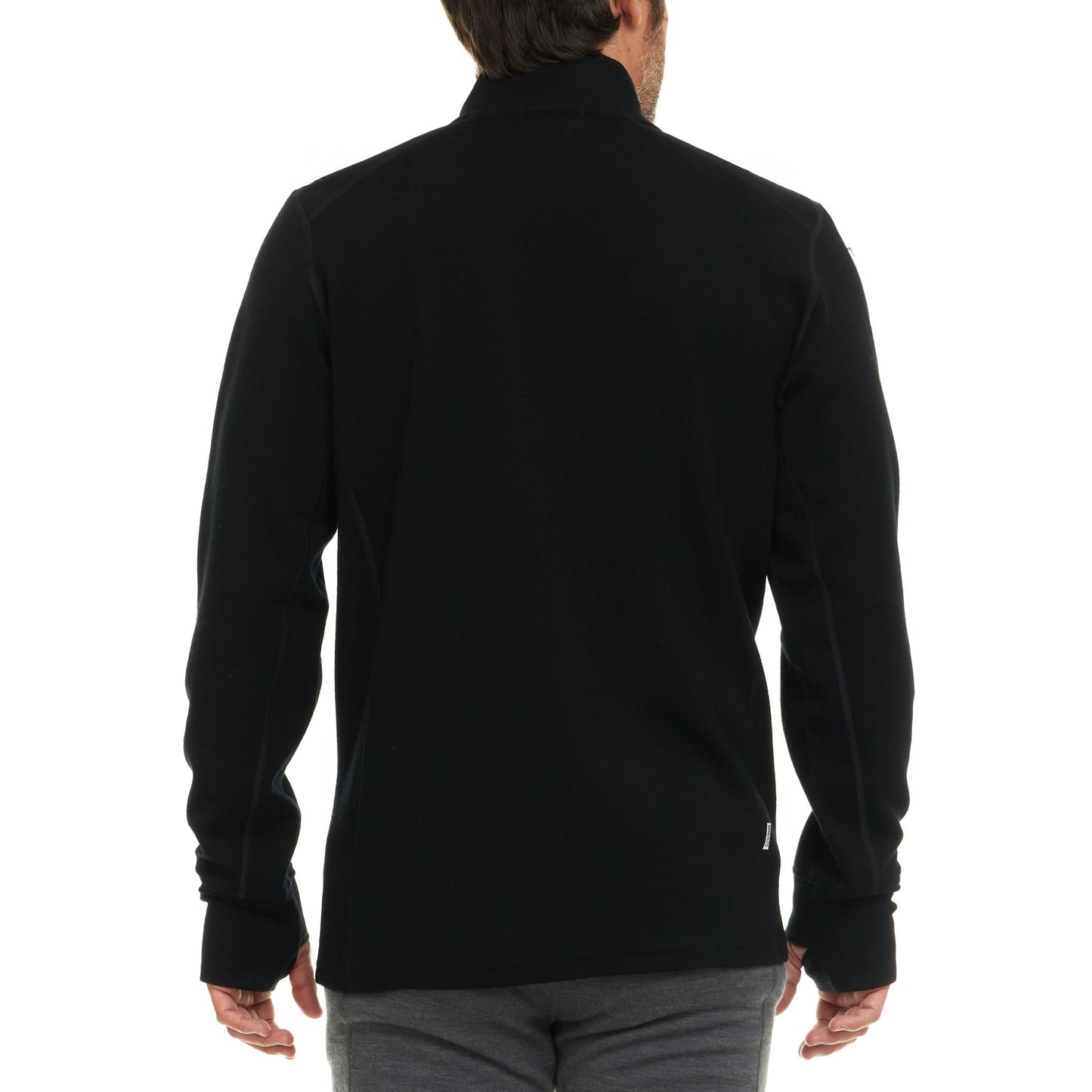 Heavyweight Men's Wool Full Zip Sweater - 100% Merino Wool