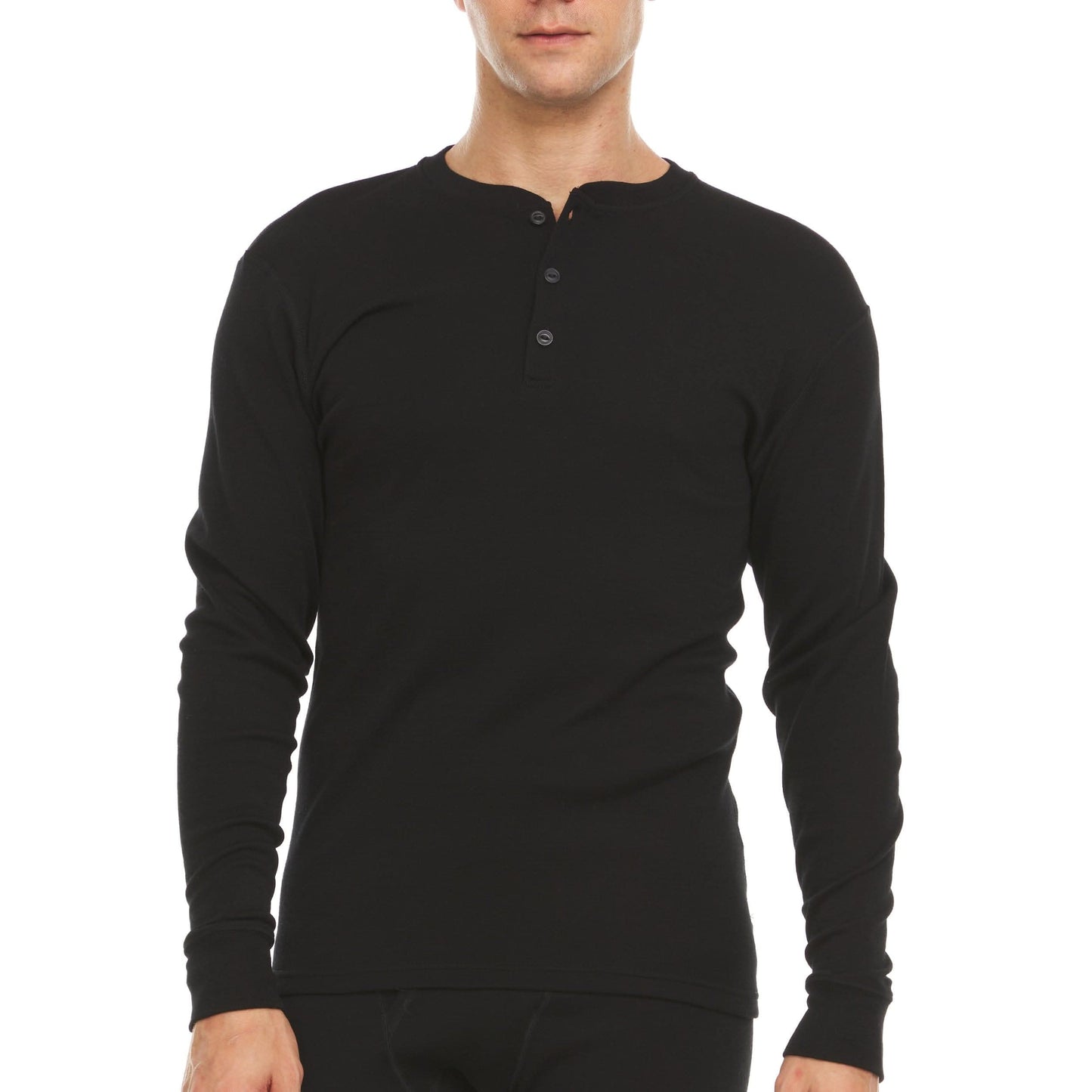 Men's Midweight Merino Wool Henley | 100% Merino Wool - Osadia Concept Store