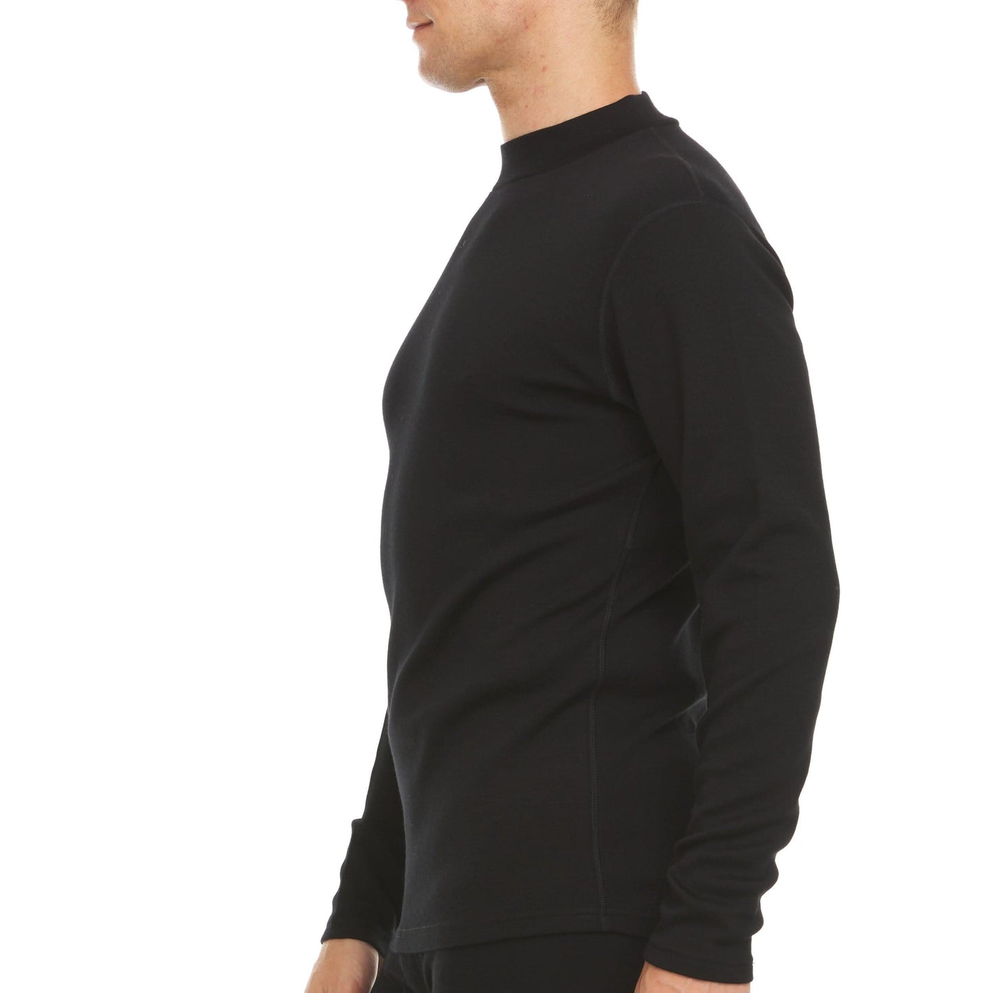 Men's Heavyweight Merino Wool Mock Neck | 100% Merino Wool - Osadia Concept Store