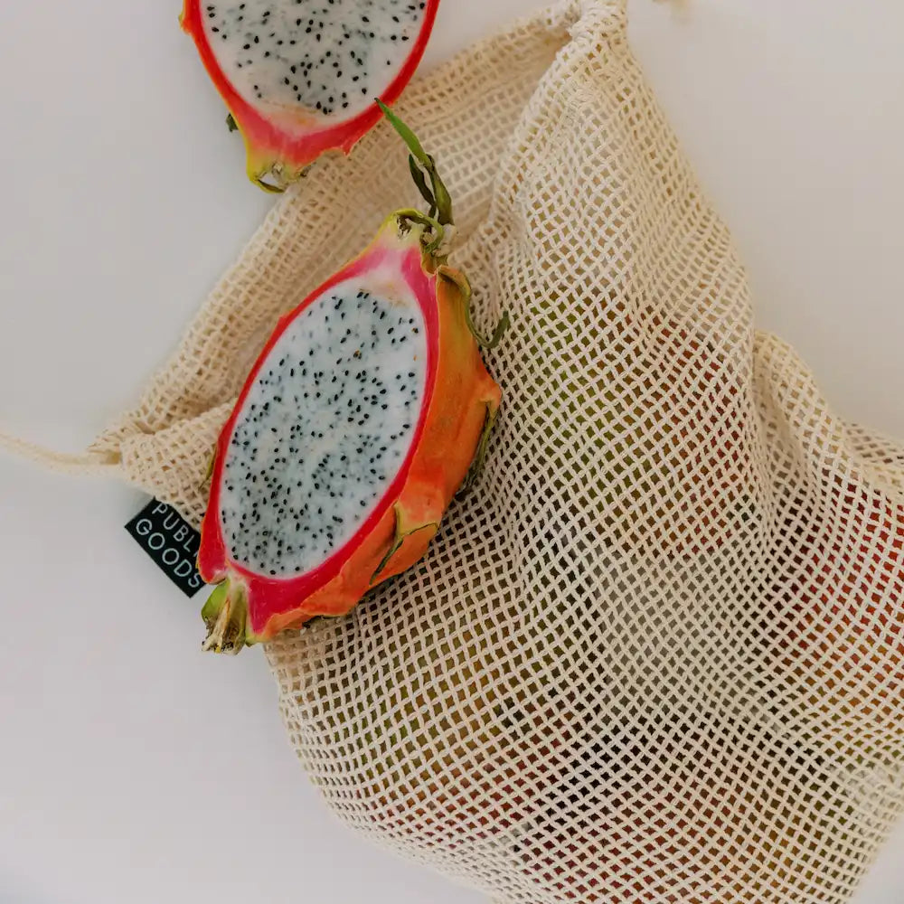 Organic Reusable Mesh Grocery Bag (2 ct) - Osadia Concept Store
