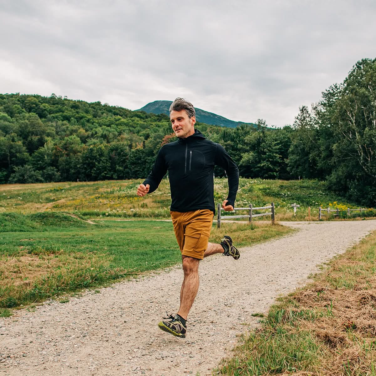 Men's Wool 1/4 Zip Merino Sun Hoodie - Microweight - Osadia Concept Store